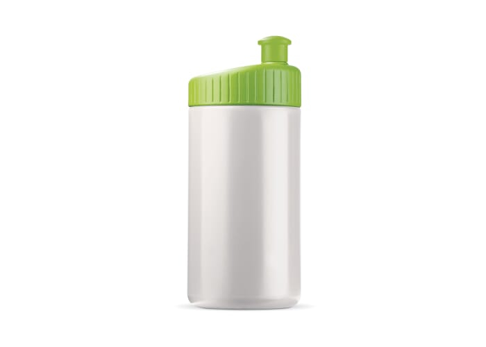 Gourde sport personnalisable 500 ml - Design Blanc et Vert clair